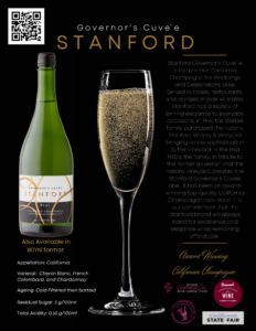 Governor's Cuvee Stanford spec sheet