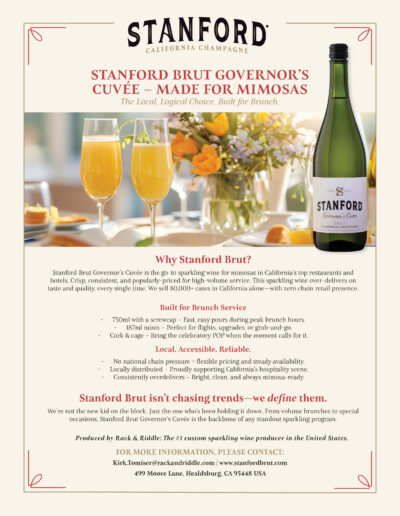 Downloadable Stanford Mimosa Me Sales Sheet